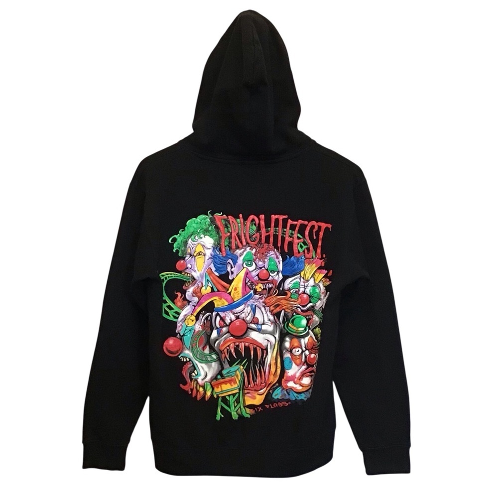 Six Flags Small FrightFest Men’s / Unisex Hoodie Pullover Sweatshirt Horror